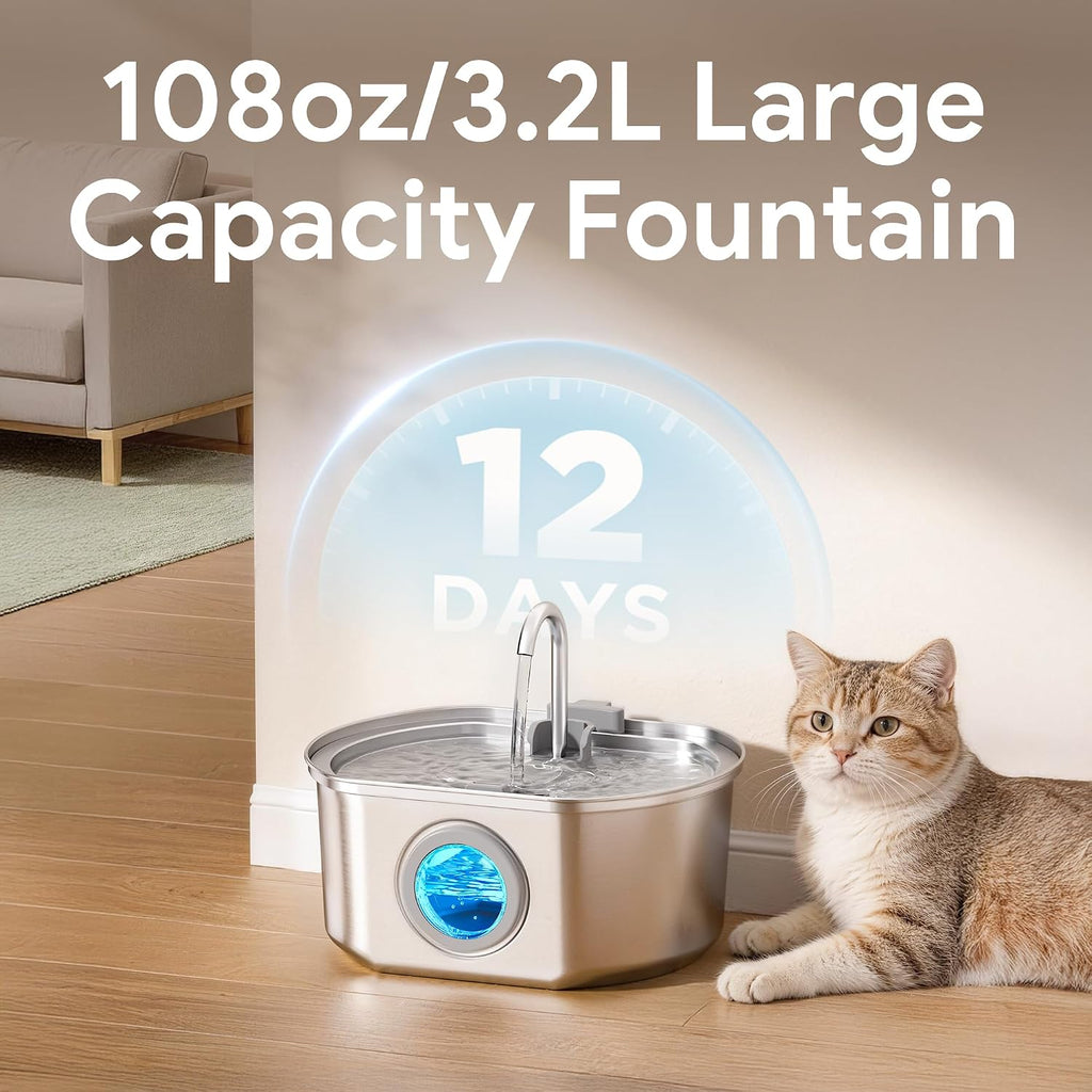 Stainless Steel Automatic Water Fountain
