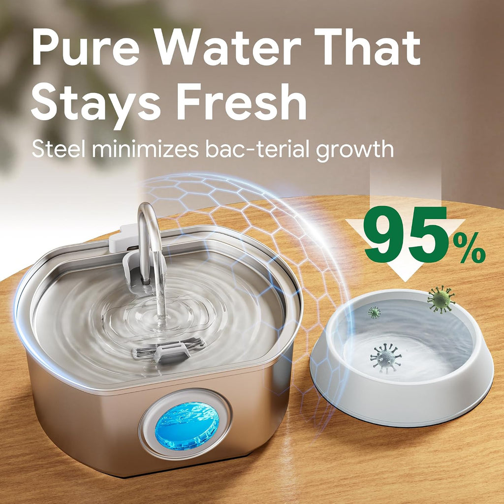 Stainless Steel Automatic Water Fountain