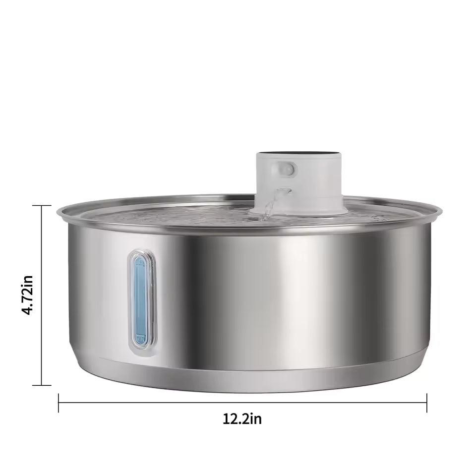 Stainless Steel Dog Water Fountain (8L)